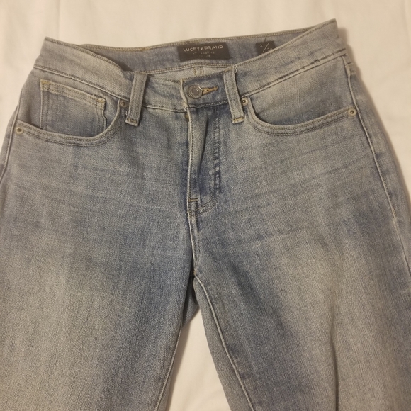 1990 est. Lucky Brand Jeans Size 2/26 R. Color Light Blue - Picture 3 of 9